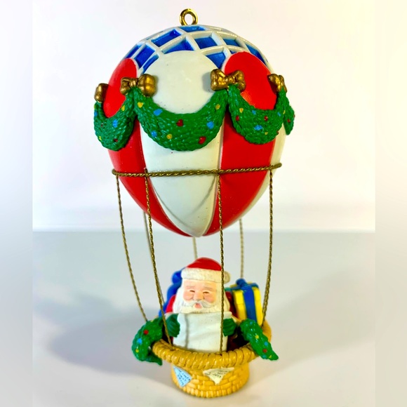 Noma Other - Noma Collectable Ornaments 1992 Ornamotion Santa Hot Air Balloon Christmas